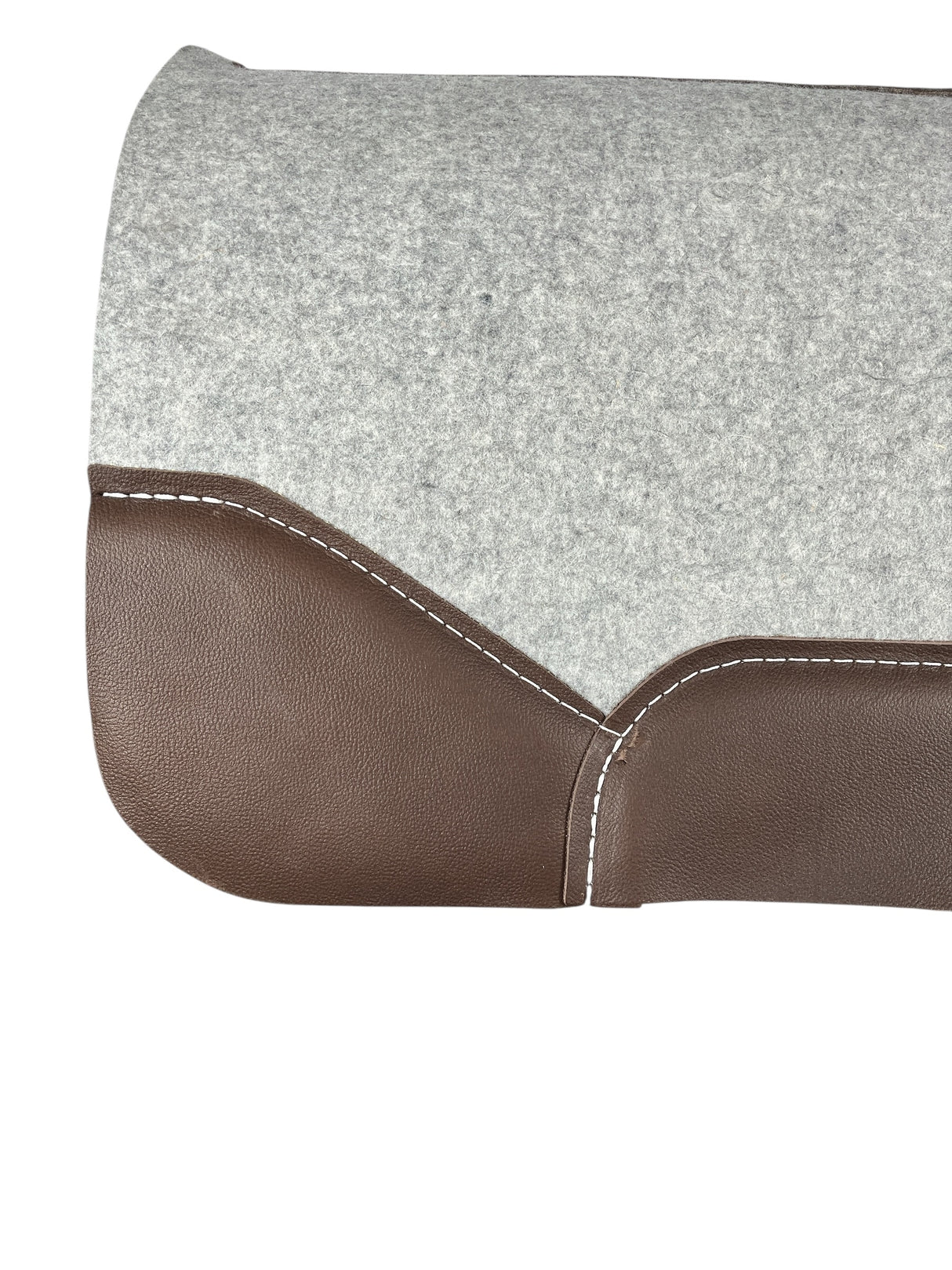 28x28 1.25" Gray Kush Wool Saddle Pad (#125071)