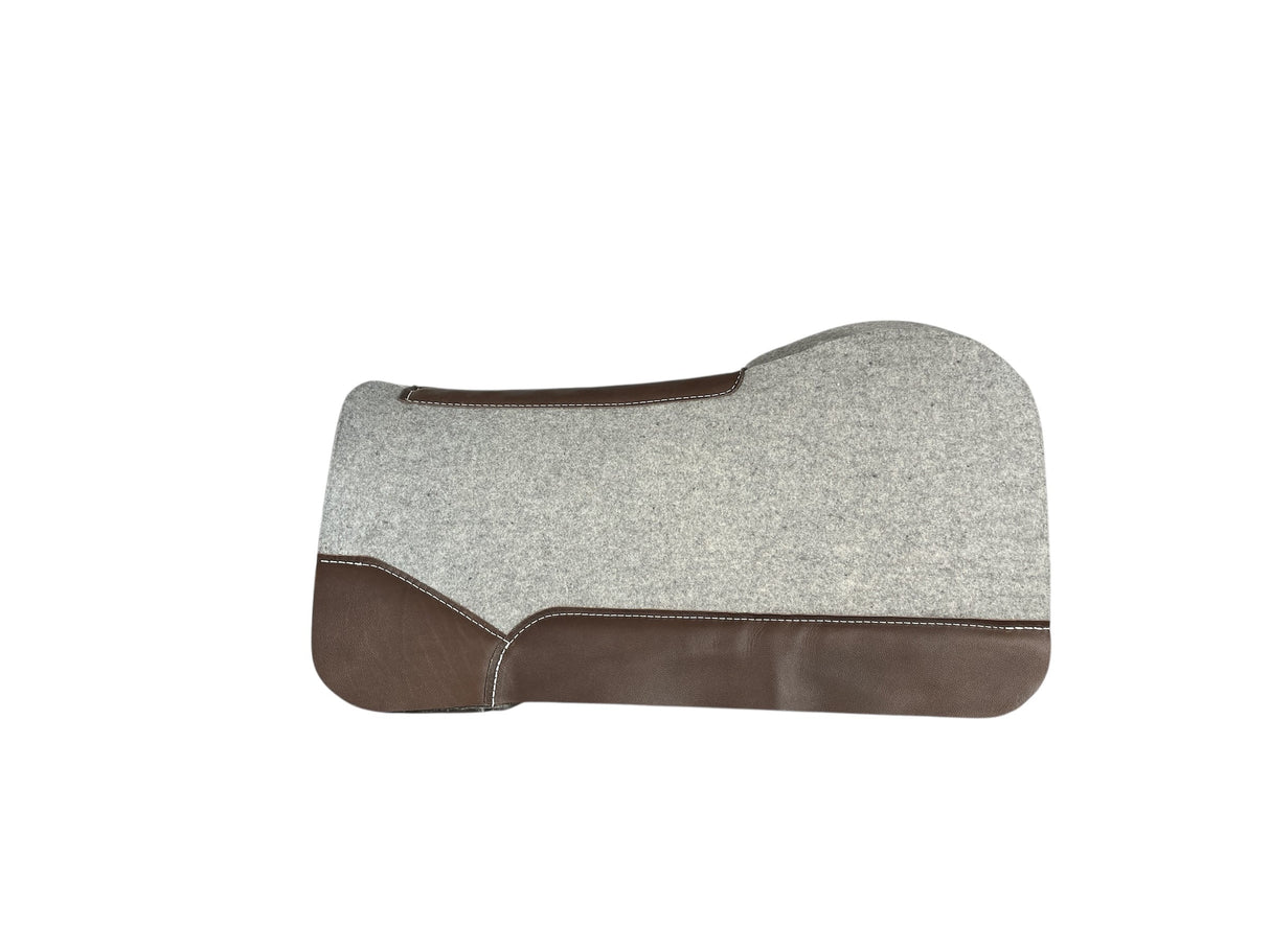 32x32 1.25" Gray Kush Wool Open Extended Wither Saddle Pad (#124094)