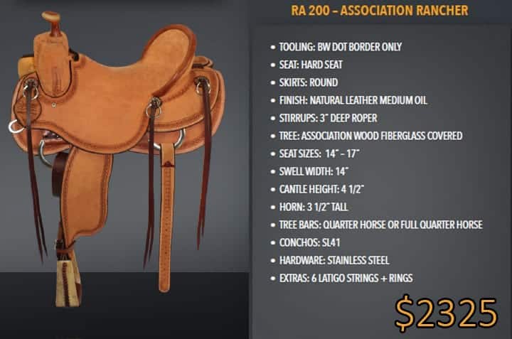 Rancher - Best Ever Saddles - Custom Tooled