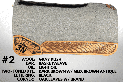 Custom Tooled Saddle Pad