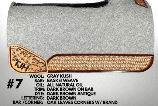 Custom Tooled Saddle Pad