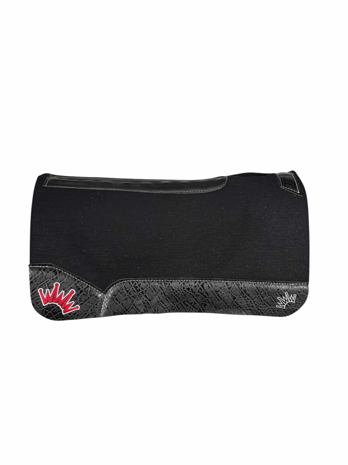 32x32 1" Black Kush Wool Saddle Pad (#123759)