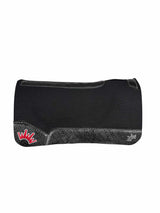 32x32 1" Black Kush Wool Saddle Pad (#123759)
