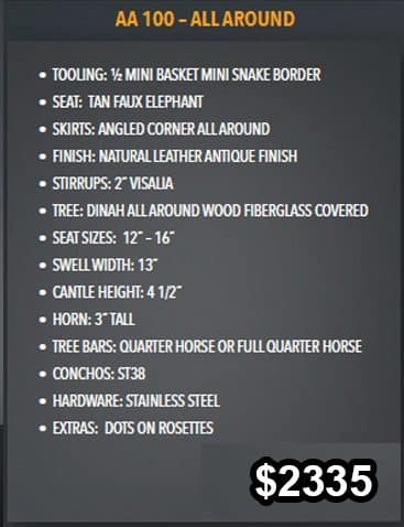 All Around - Best Ever Saddles - Custom Tooled