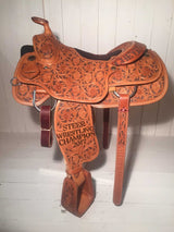 Steer Wrestler - Best Ever Saddles - Custom Tooled