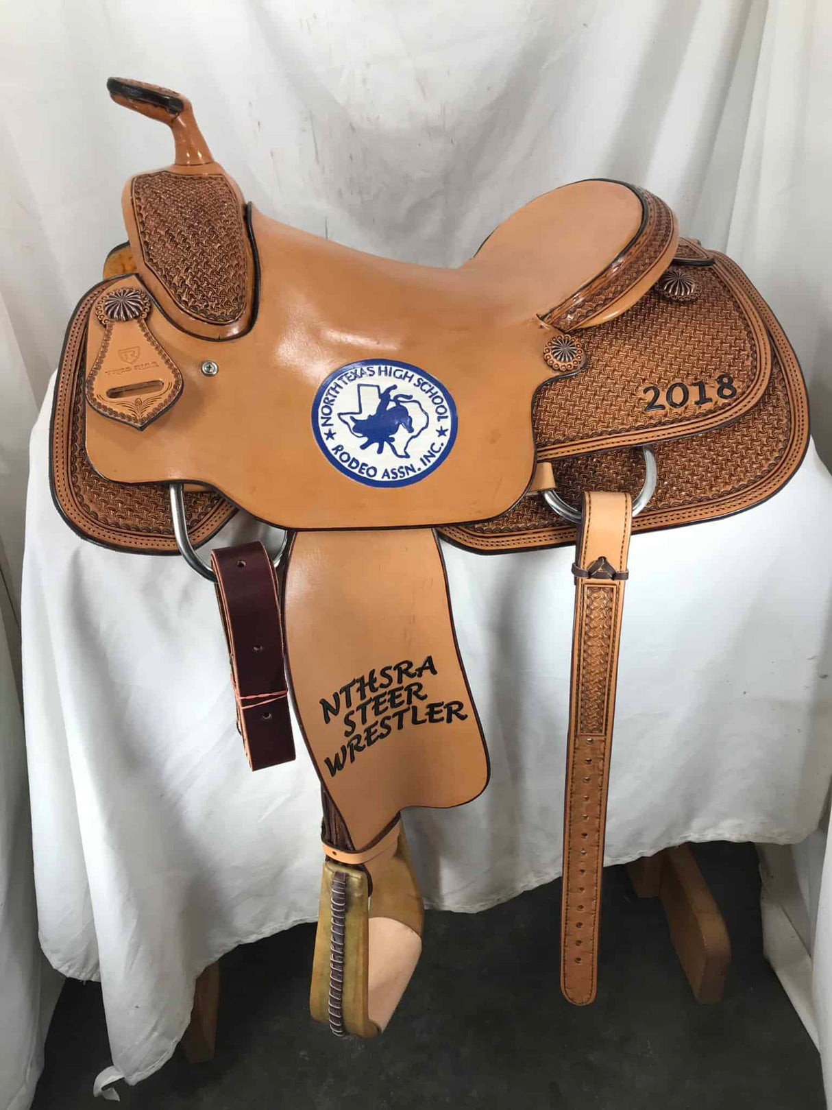 Steer Wrestler - Best Ever Saddles - Custom Tooled