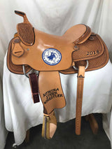 Steer Wrestler - Best Ever Saddles - Custom Tooled