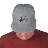 Flat Brim Denim Puff Crown