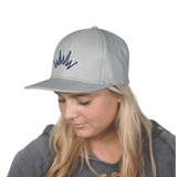 Flat Brim Denim Puff Crown