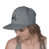 Flat Brim Denim Puff Crown