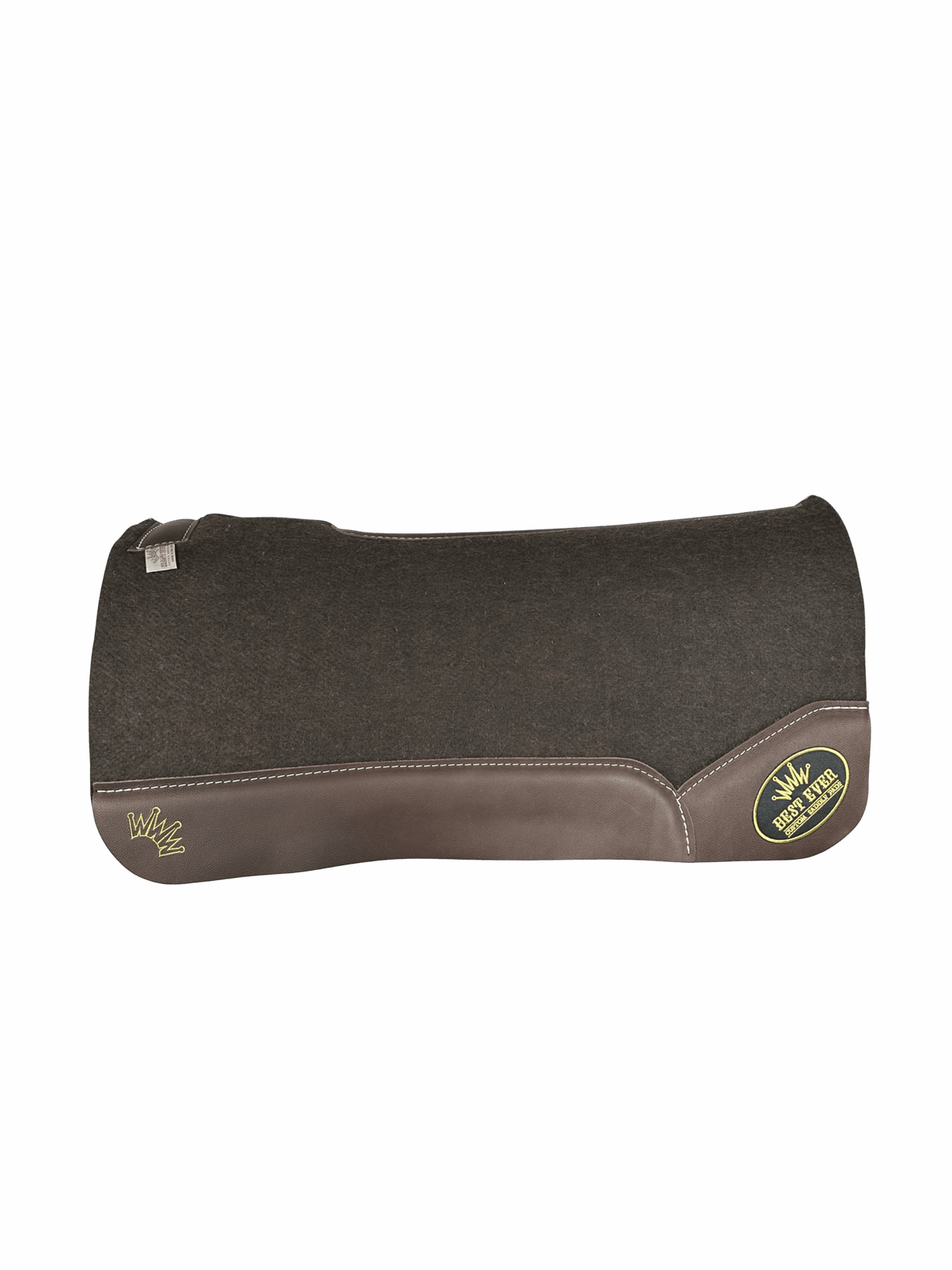 OG Saddle Pad with Brown Leather - Gold Best Ever Patch