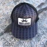 Flat Brim Crown Print Snapback