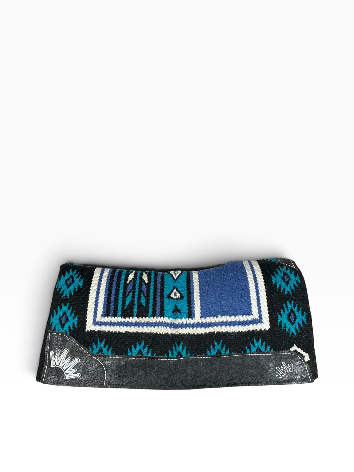34x36 1" Kush Cherokee Royal/White/Turquoise/Black Navajo (#802785)