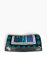 34x36 1" Kush Cherokee Royal/White/Turquoise/Black Navajo (#802785)