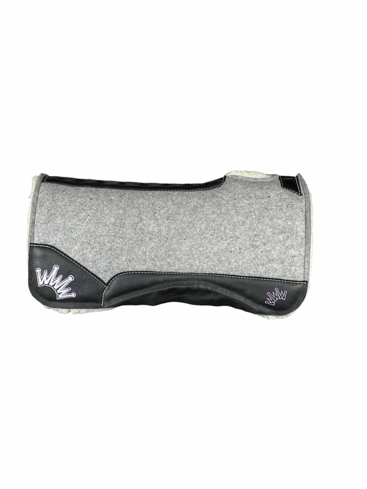 30x30 1/2" Gray Kush Fleece Gooseneck Saddle Pad (#108457)