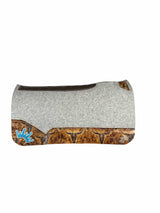 30x30 1" Kush Gray Wool Saddle Pad (#108842)