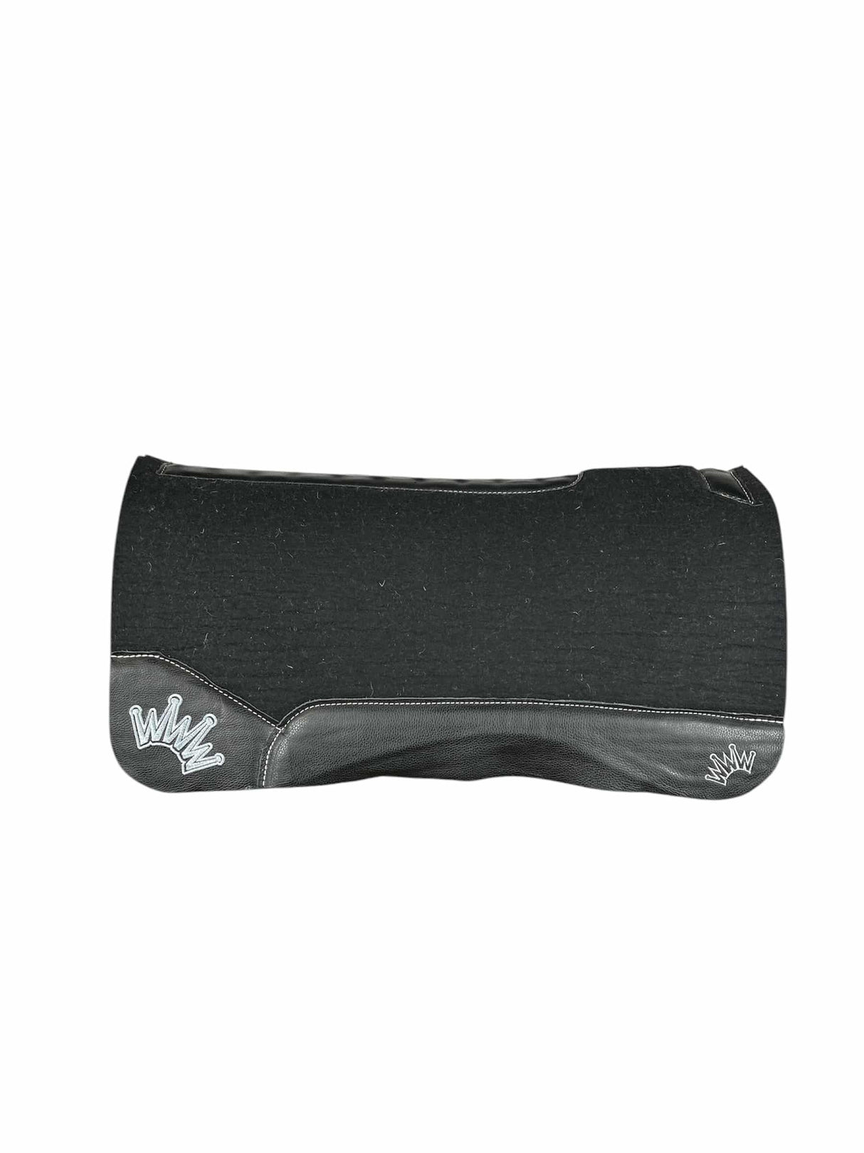 32x32 1.25" Kush Black Wool Saddle Pad (#110407)
