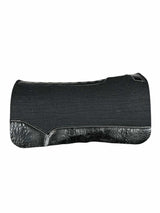 32x32 1.25" Kush Black Wool Saddle Pad (#110410)