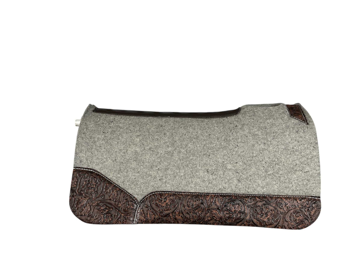 30x30 1.25" Kush Gray Wool Saddle Pad (#110428)