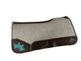 30x30 1" Gray Kush Fleece Saddle Pad (#110486)
