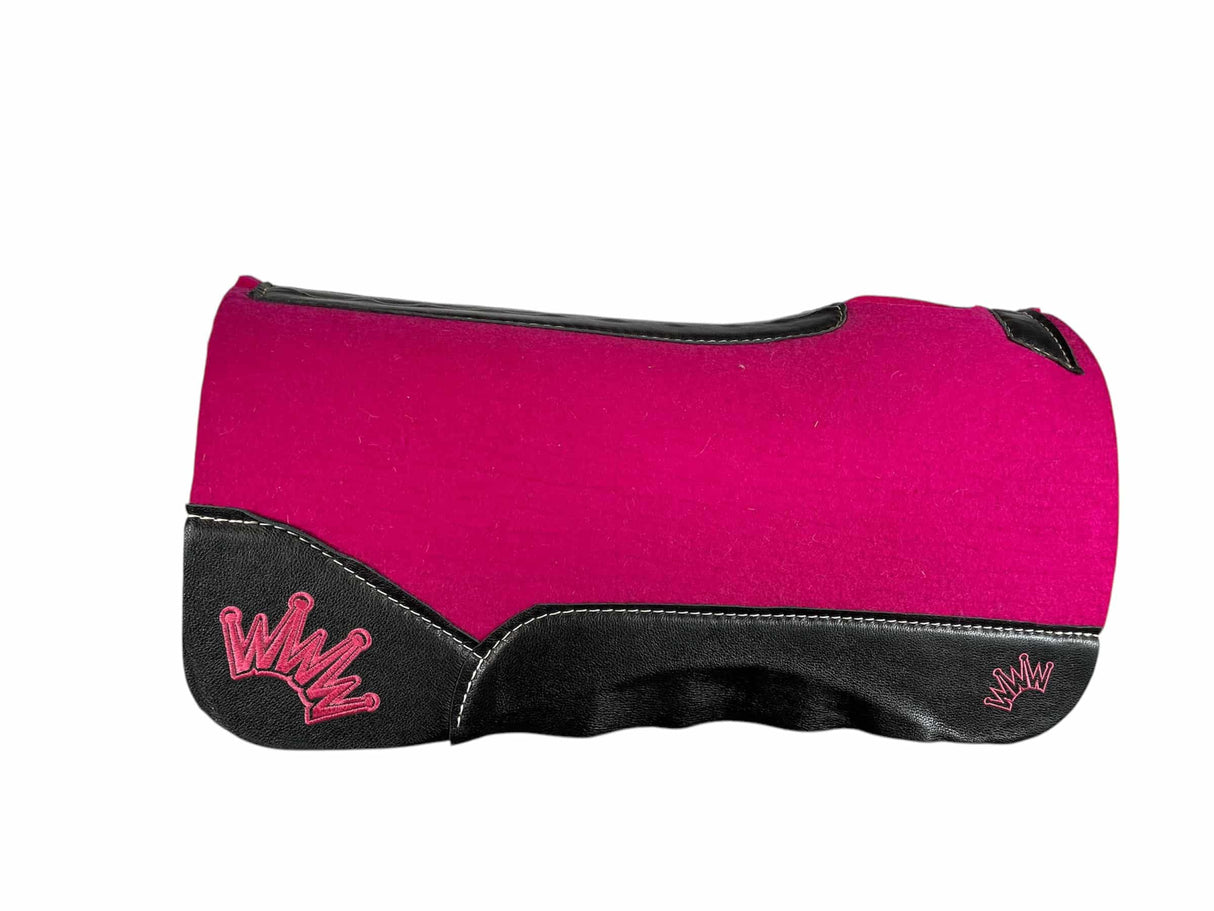 28x28 3/4" Kush Pink Wool Saddle Pad (#110489)
