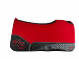 30x30 1" Kush Red Wool Deep Contour Saddle Pad (#110491)