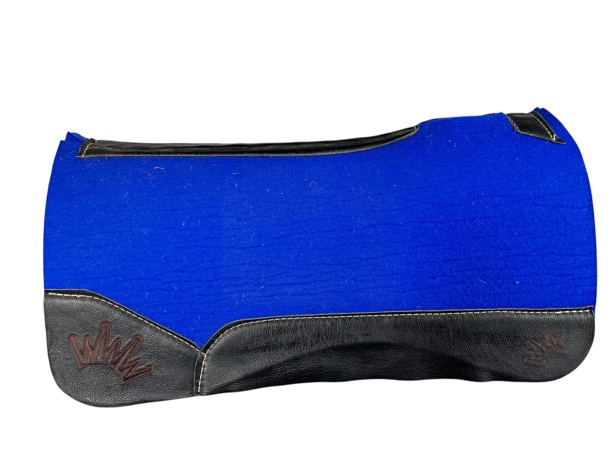 30x30 3/4" Blue Kush Wool Saddle Pad (#110558)