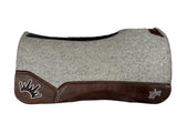 30x30 1" Kush Gray Wool Deep Contour Saddle Pad (#110567)