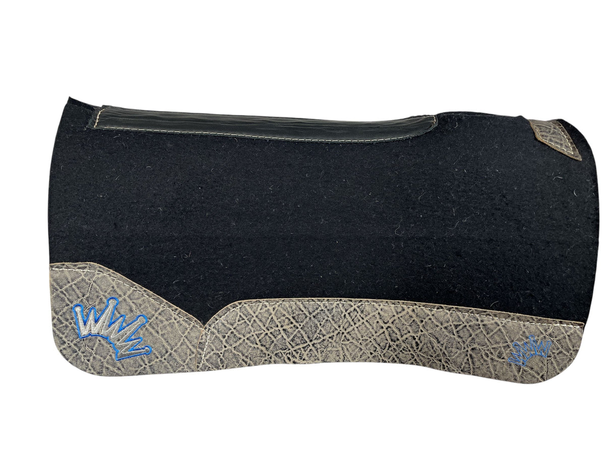 30x30 3/4" Kush Black Wool Saddle Pad (#110560)