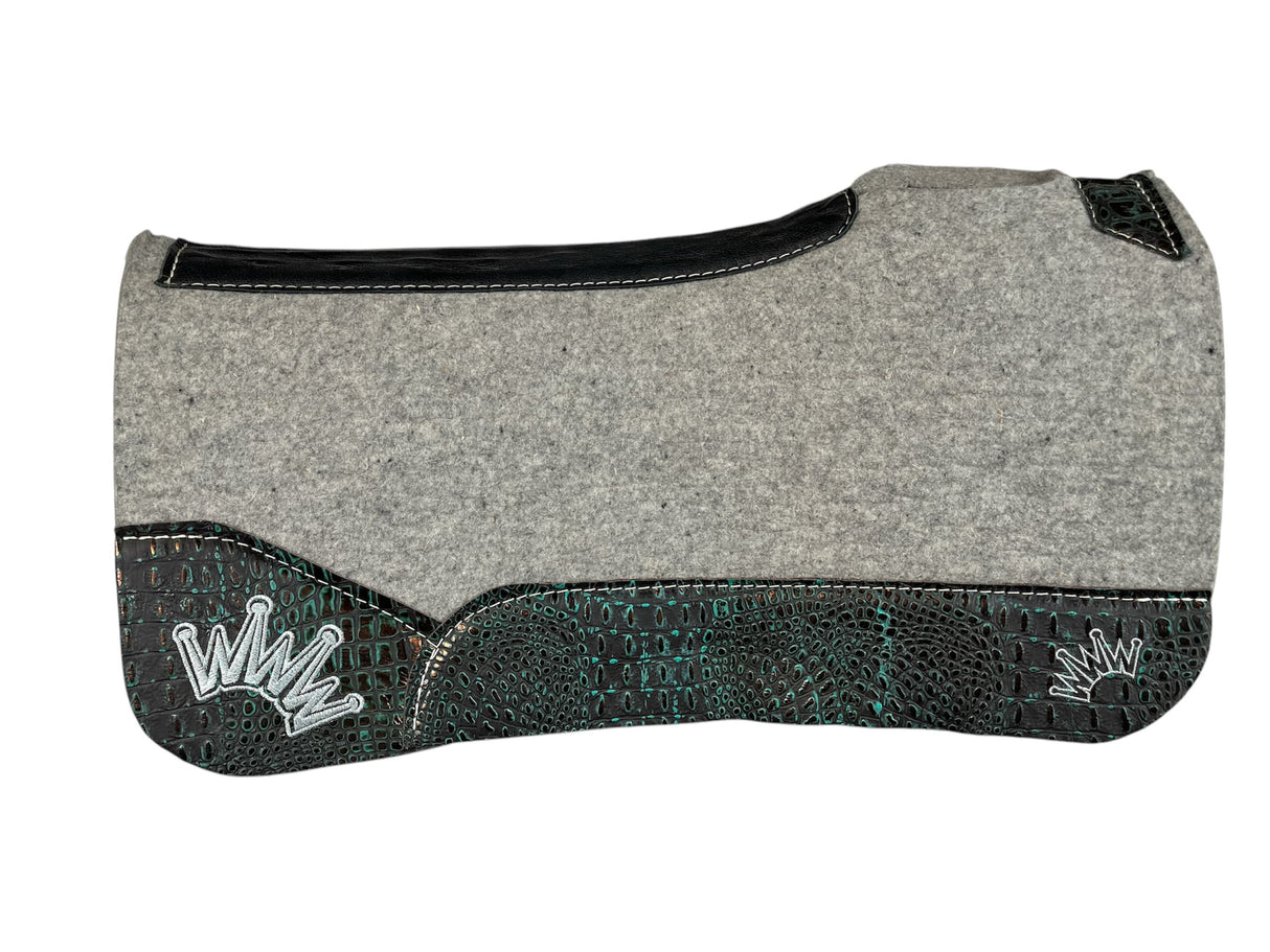 28x28 3/4" Kush Gray Wool Saddle Pad (#110545)