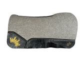 30x30 3/4" Kush Gray Wool Extended Open Wither Saddle Pad (#110552)