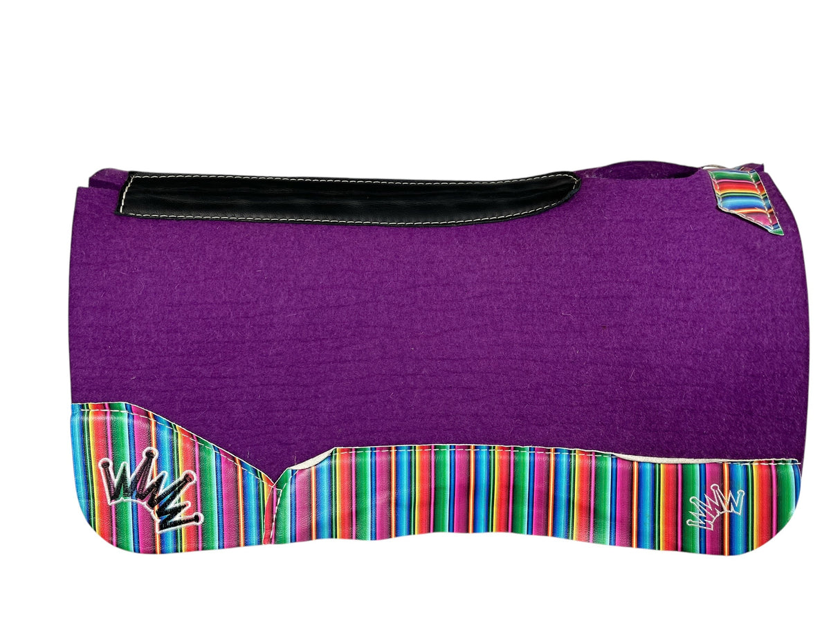 30x30 1" Kush Purple Wool Saddle Pad (#110554)