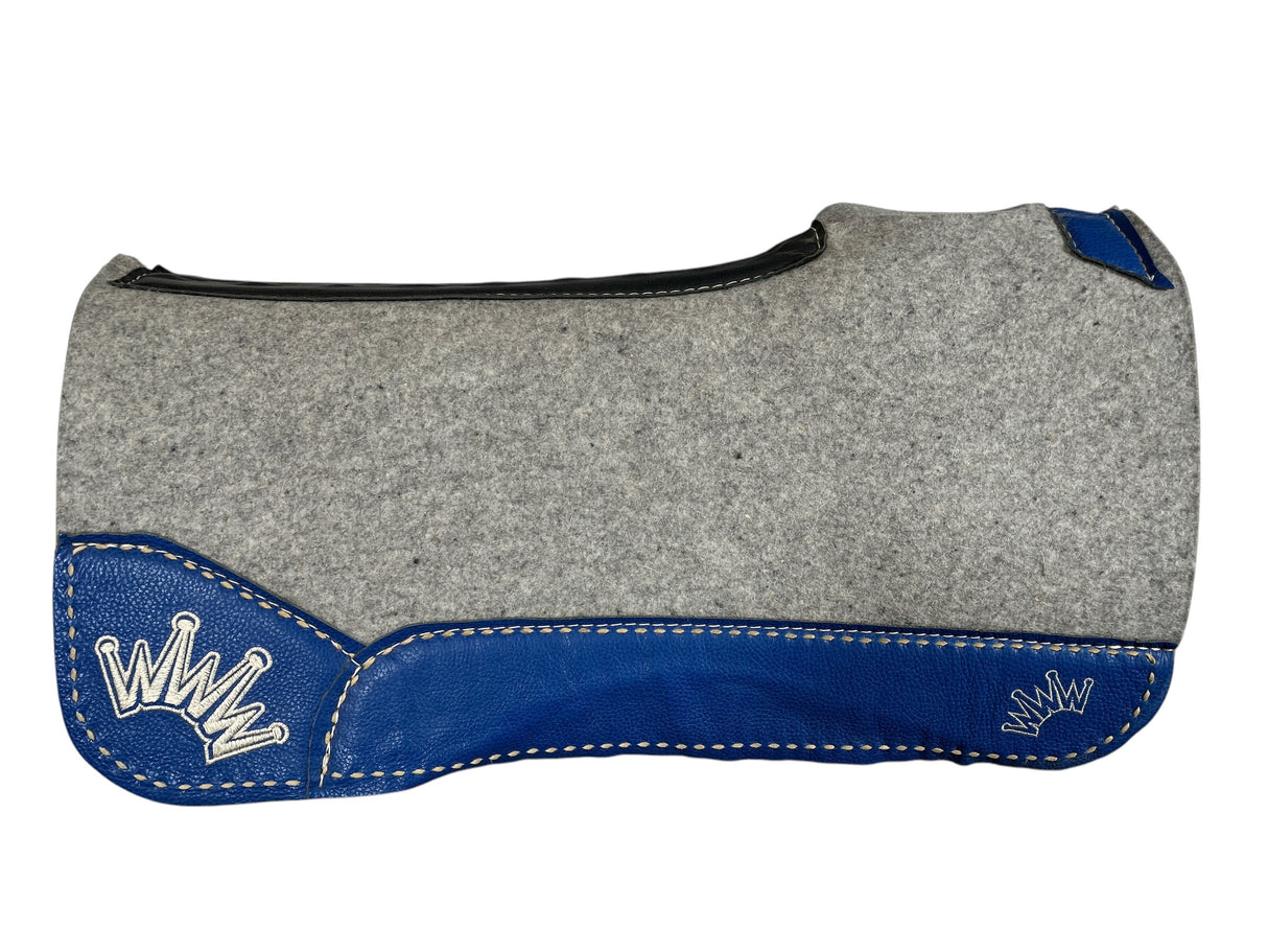 28x28 3/4" Kush Gray Wool Saddle Pad (#110547)