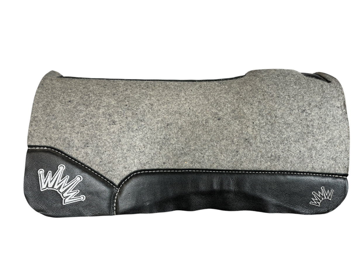 30x30 1" Kush Gray Wool Saddle Pad (#110582)