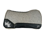 30x30 1" Gray Kush Fleece Extended Open Wither Saddle Pad (#110702)