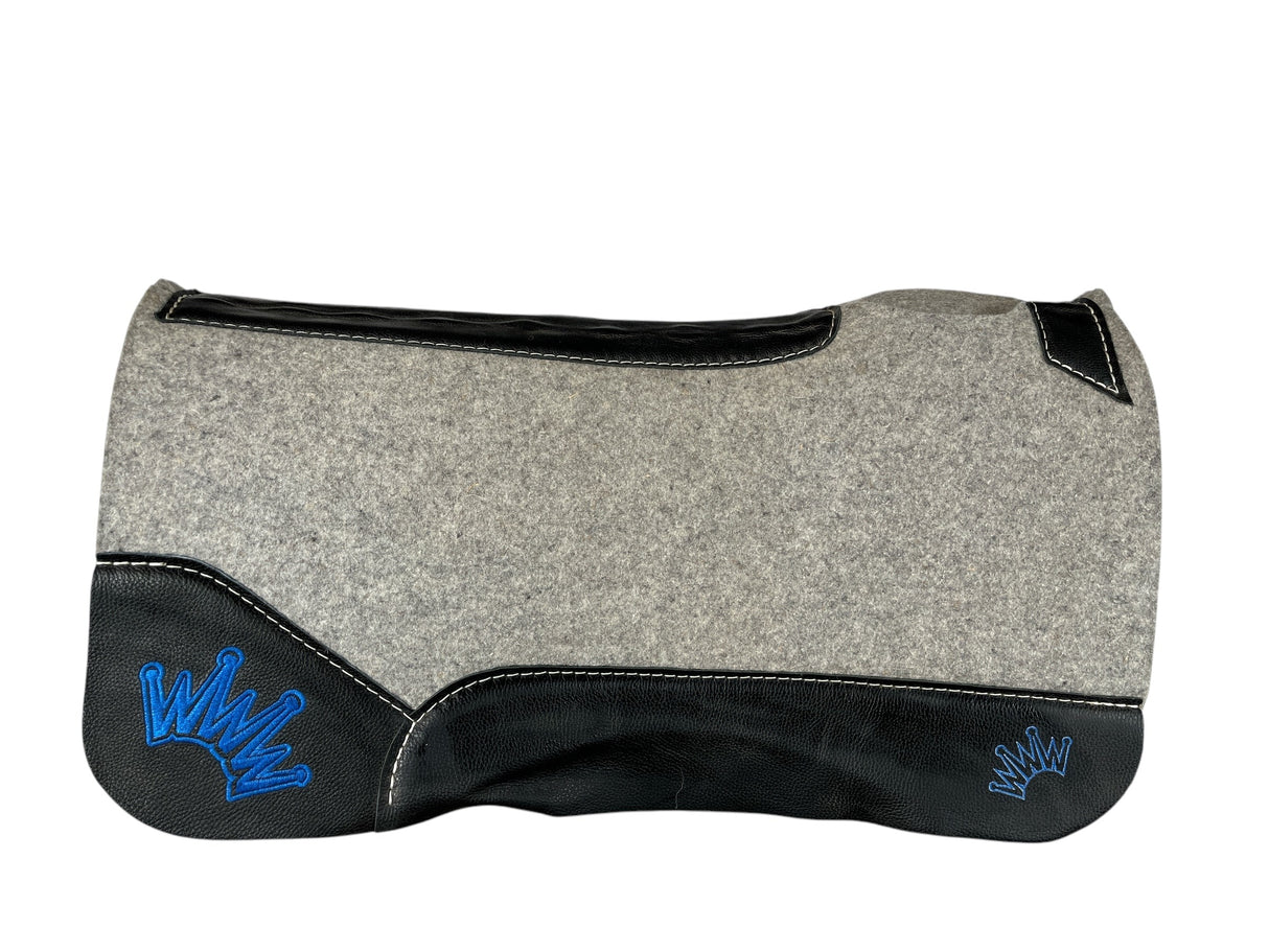 28x28 3/4" Kush Gray Wool Saddle Pad (#110672)