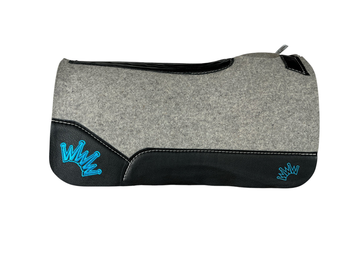28x28 3/4" Kush Gray Wool Saddle Pad (#110674)