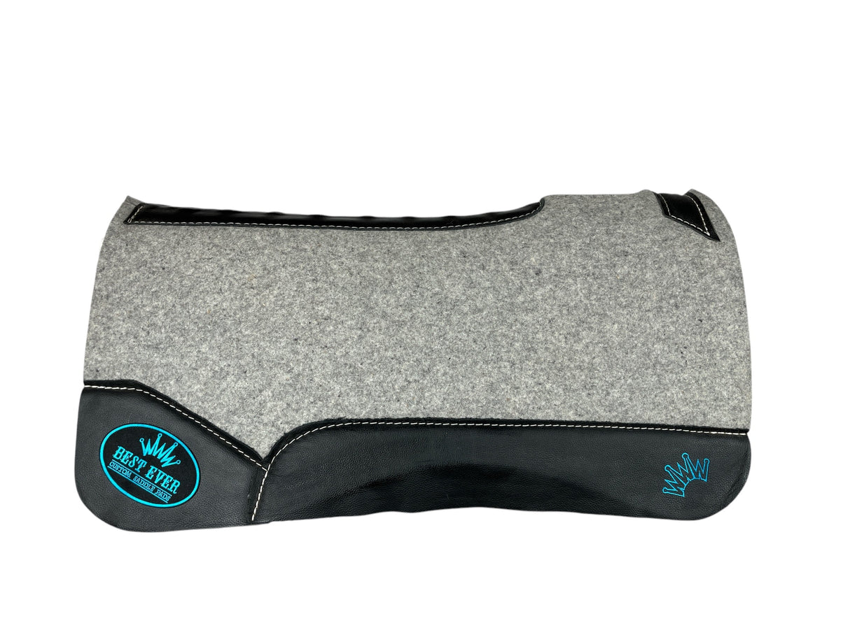 30x30 1" Kush Gray Wool Saddle Pad (#110750)