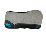30x30 3/4" Kush Gray Wool Extended Open Wither Saddle Pad (#110759)