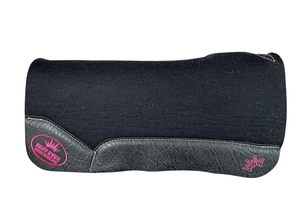 30x30 1.25" Kush Black Wool Saddle Pad (#110732)