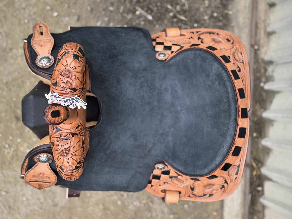 14" Barrel Saddle - Checkered