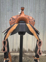 14" Barrel Saddle - Checkered