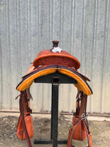 14.5" Rope Saddle - Emory Flower