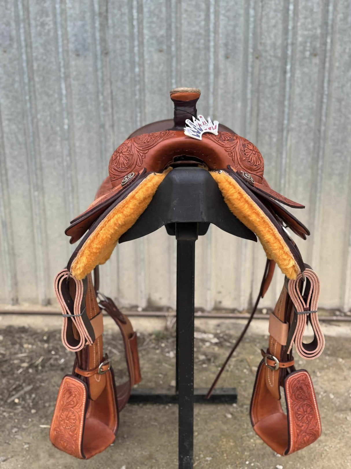 14.5" Rope Saddle - Emory Flower