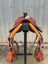 14.5" Rope Saddle - Emory Flower