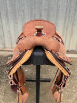 15" Rope Saddle - Roughout