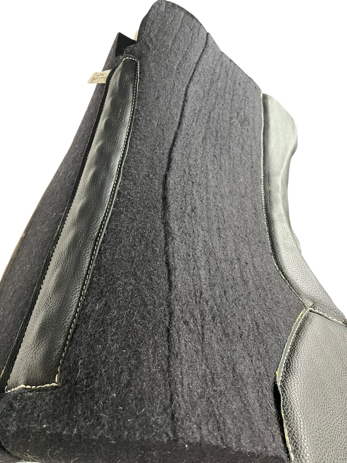 30x30 1.25" Black Kush ***OPEN PETITE*** *Wrinkly wool, line in wool, over glue (#75745)