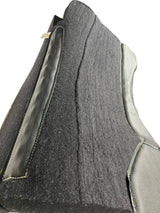 30x30 1.25" Black Kush ***OPEN PETITE*** *Wrinkly wool, line in wool, over glue (#75745)