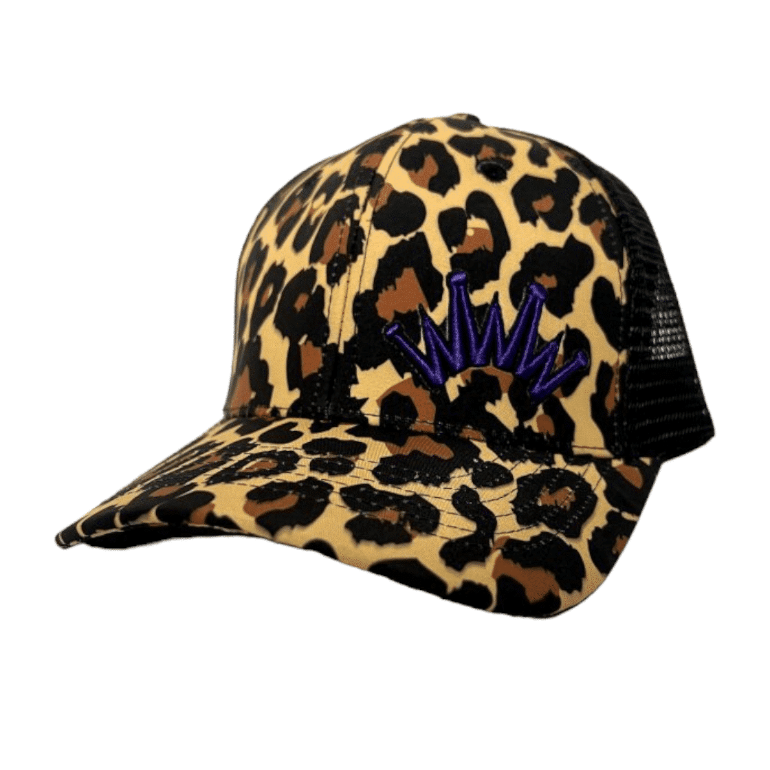 Leopard Print Patch Cap with Embellished Patches The Boss Mare Leopard Print Leather Patch Hat | Equestrian  main image 4