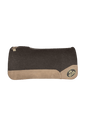The OG Dark Grey Saddle Pad with Chocolate Roughout Cowboy Leather and a Gold Best Ever Logo